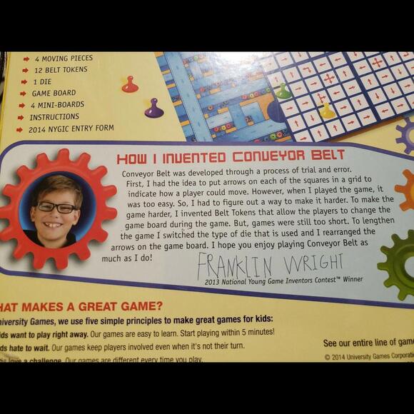 CONVEYOR BELT - FUN EDUCATIONAL KIDS STRATEGY BOARD GAME UNIVERSITY GAMES - Picture 3 of 10